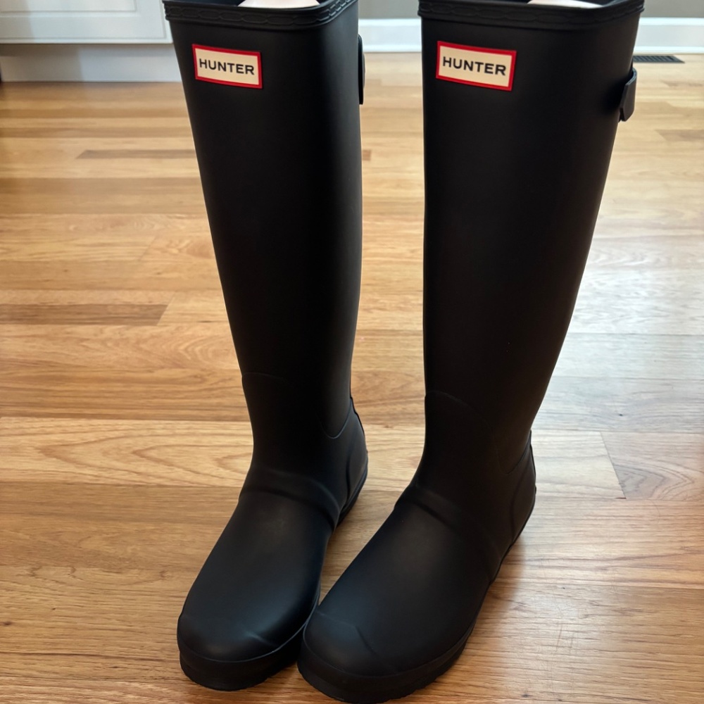 BRAND NEW Hunter Original Tall Rain Boots- Navy Blue- Women's Size 8 - Picture 4 of 8
